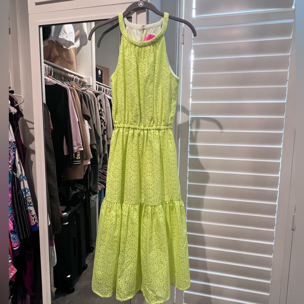Lilly Pulitzer Bright Yellow Eyelet Dress